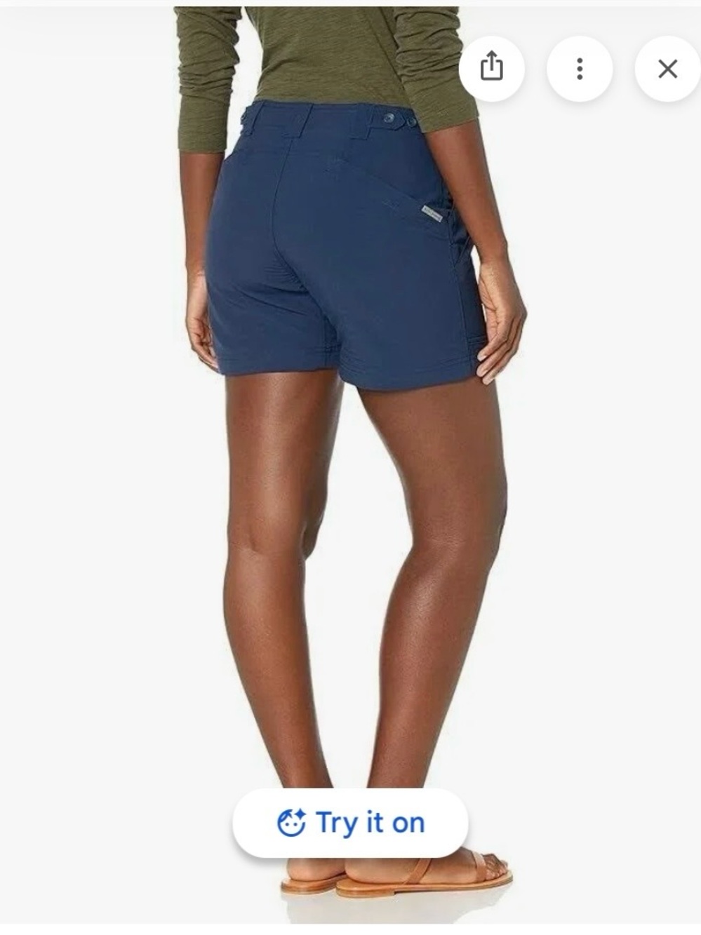 Women's Royal Robbins Backcountry Hiking Shorts, Navy, Sz 8